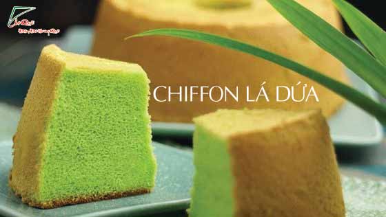 Cách làm bánh Chiffon lá dứa